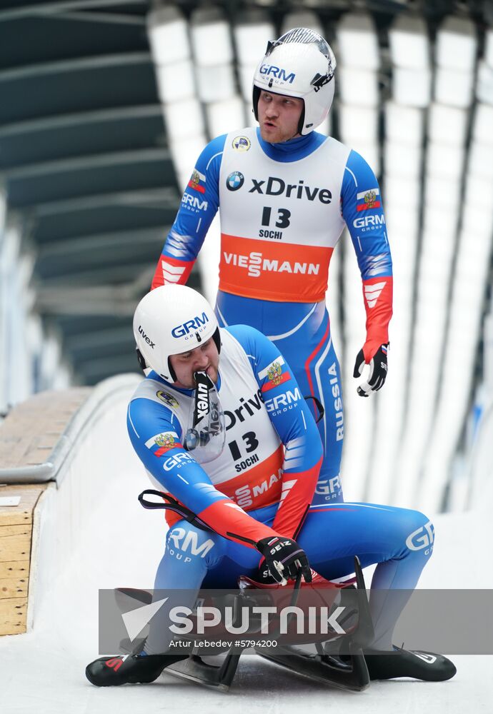 Russia Luge World Cup Sprint Doubles Men