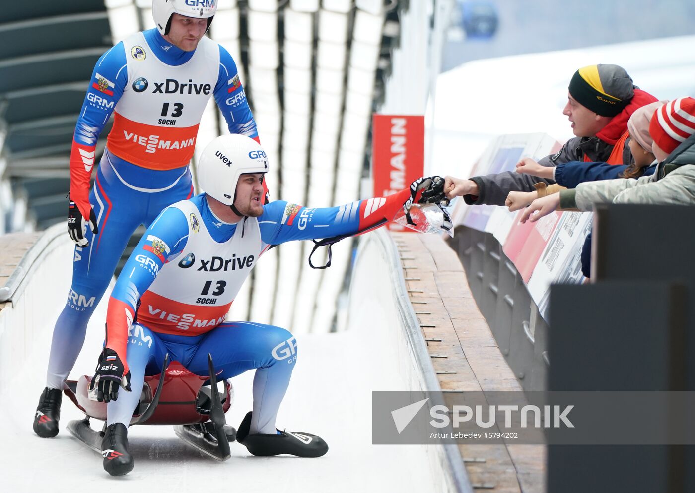 Russia Luge World Cup Sprint Doubles Men