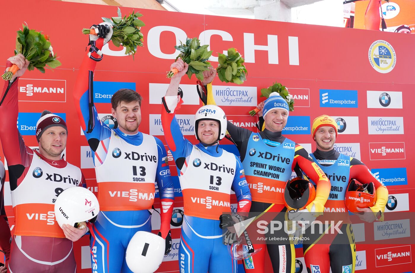 Russia Luge World Cup Sprint Doubles Men