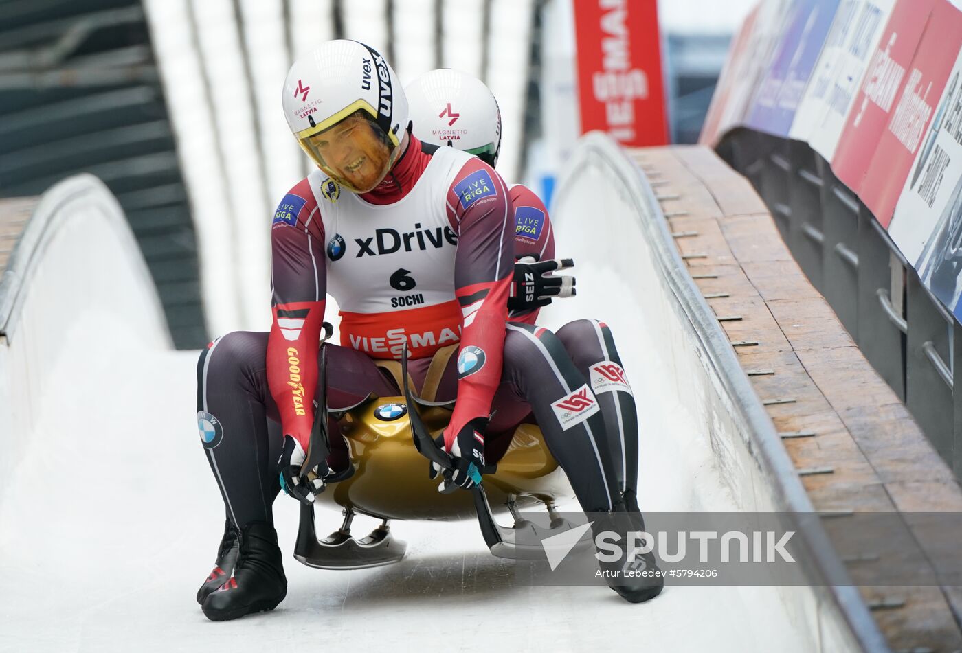 Russia Luge World Cup Sprint Doubles Men