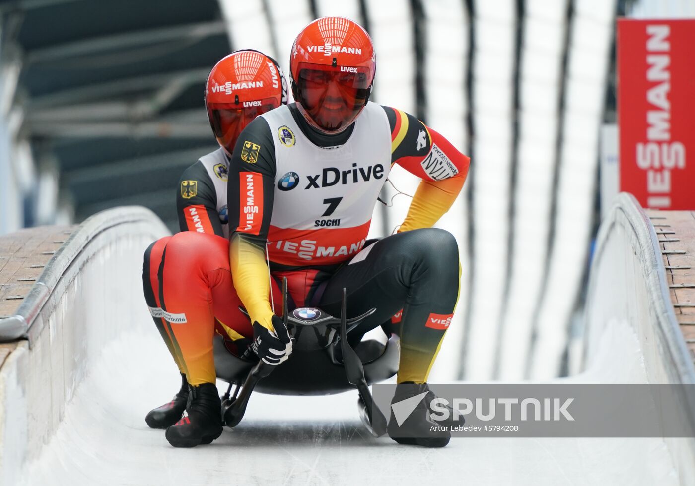 Russia Luge World Cup Sprint Doubles Men