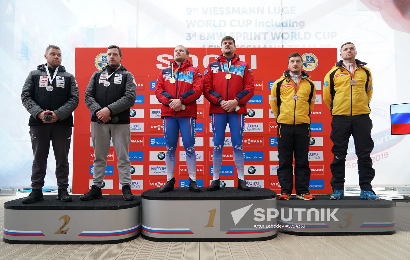 Russia Luge World Cup Sprint Doubles Men