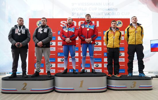 Russia Luge World Cup Sprint Doubles Men