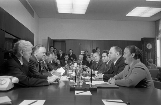 Denmark's Folketing delegation on visit to USSR