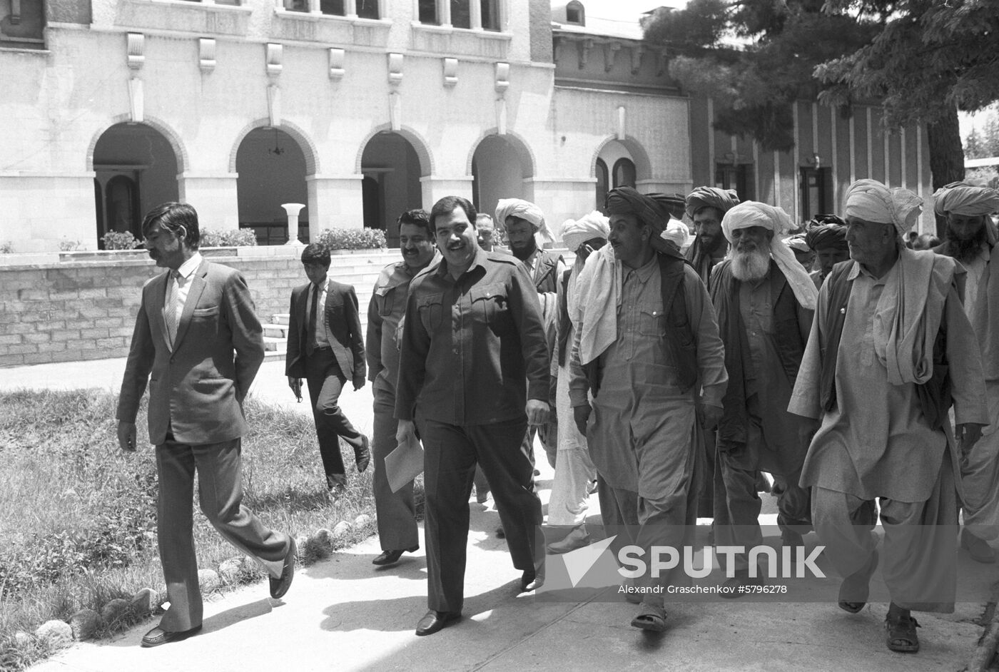 President of Republic of Afghanistan Mohammad Najibullah