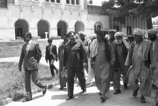 President of Republic of Afghanistan Mohammad Najibullah