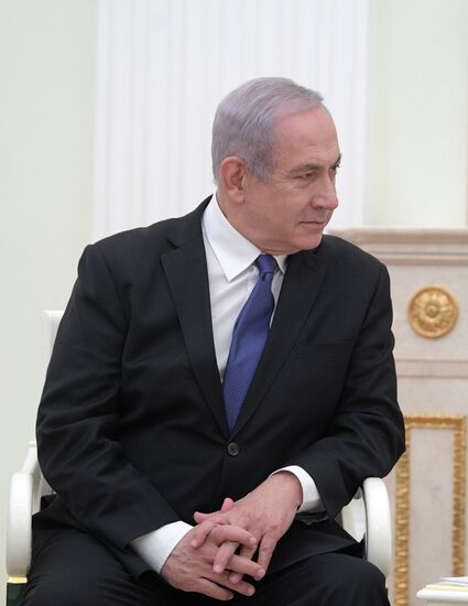 President Vladimir Putin meets with Prime Minister of Israel Benjamin Netanyahu