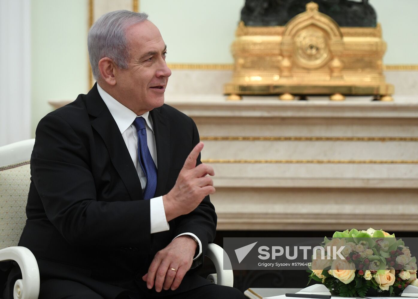President Vladimir Putin meets with Prime Minister of Israel Benjamin Netanyahu