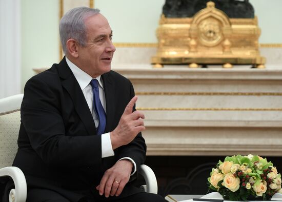 President Vladimir Putin meets with Prime Minister of Israel Benjamin Netanyahu