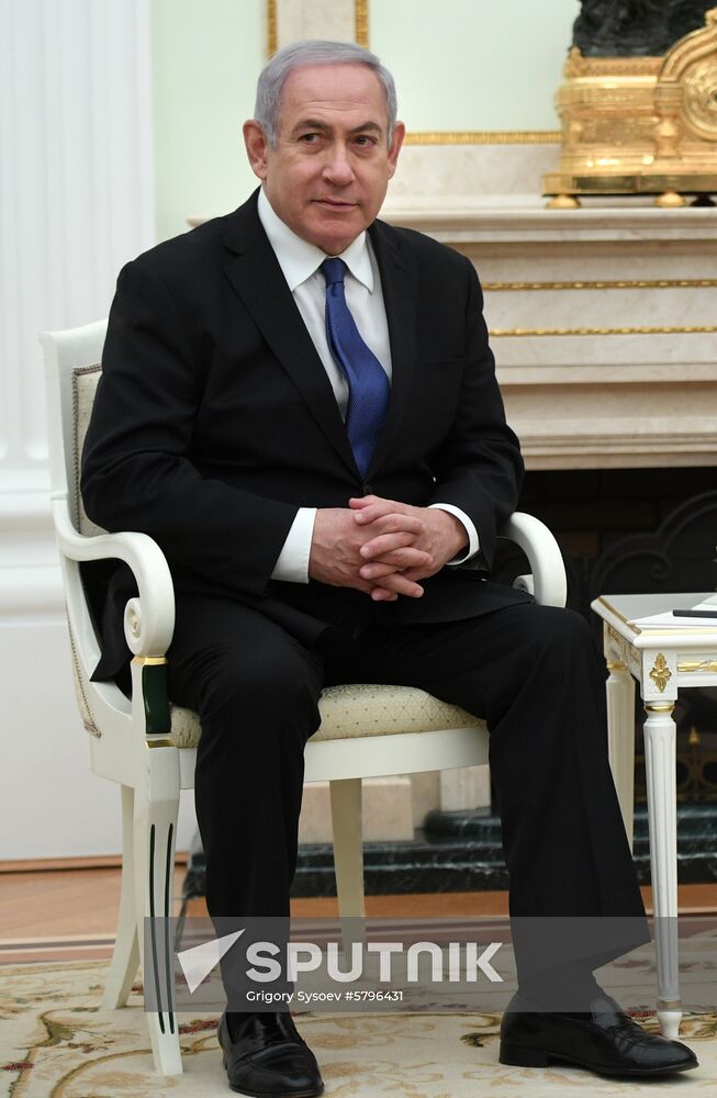 President Vladimir Putin meets with Prime Minister of Israel Benjamin Netanyahu