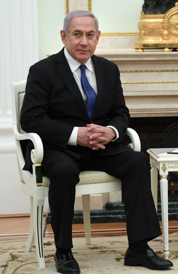 President Vladimir Putin meets with Prime Minister of Israel Benjamin Netanyahu