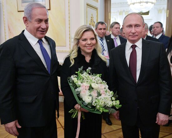 President Vladimir Putin meets with Prime Minister of Israel Benjamin Netanyahu
