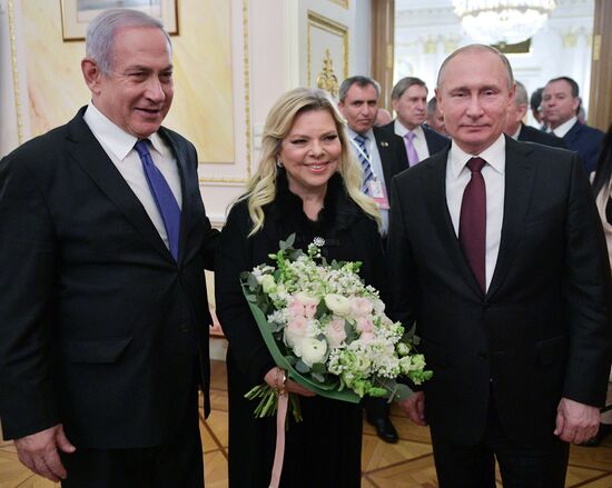 President Vladimir Putin meets with Prime Minister of Israel Benjamin Netanyahu