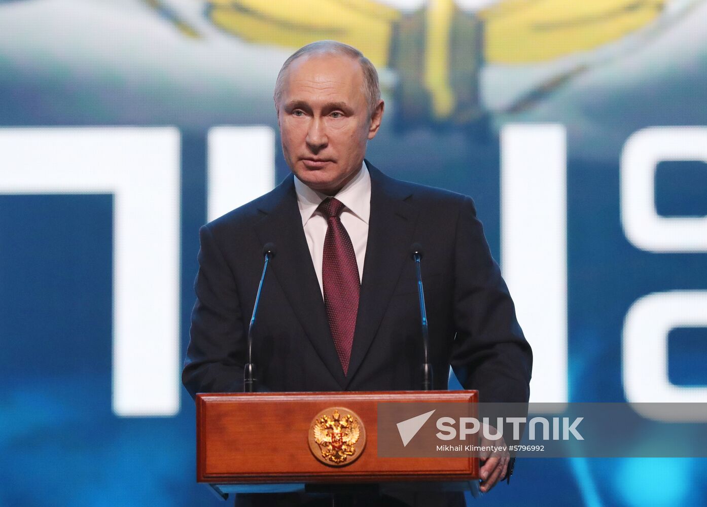 Vladimir Putin at reception to mark Special Operations Forces' Day