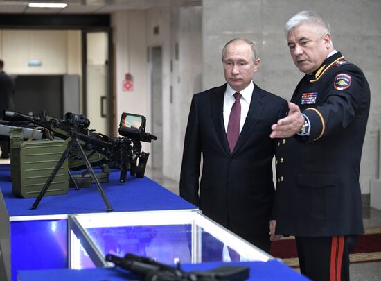 President Vladimir Putin attends meeting of Interior Ministry Board