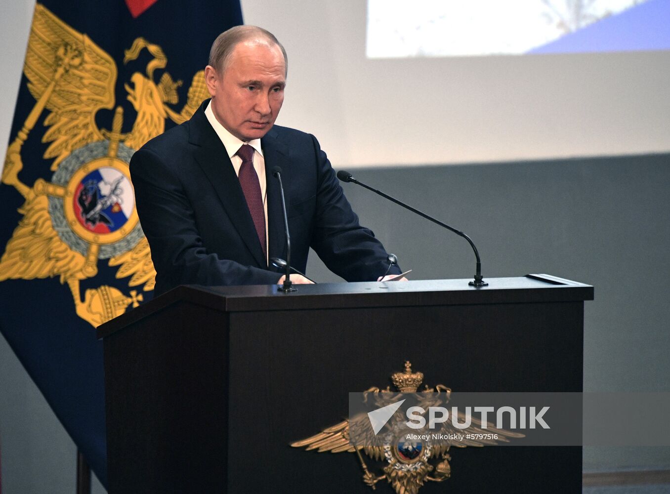 President Vladimir Putin attends meeting of Interior Ministry Board