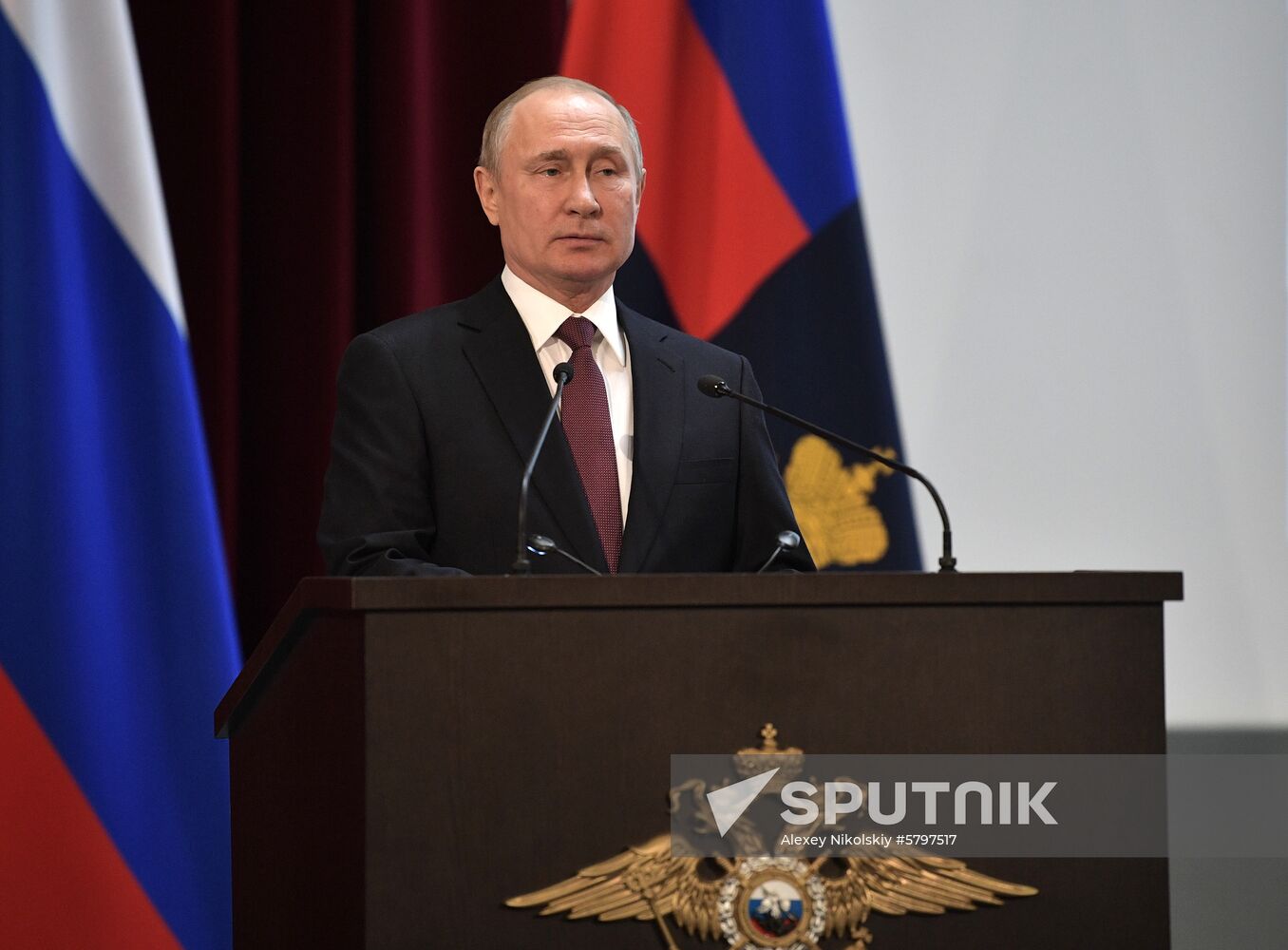 President Vladimir Putin attends meeting of Interior Ministry Board