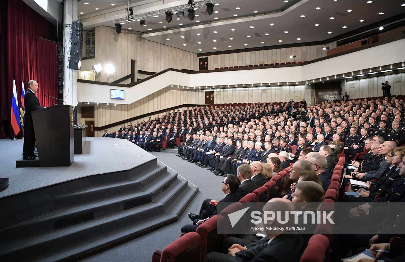 President Vladimir Putin attends meeting of Interior Ministry Board