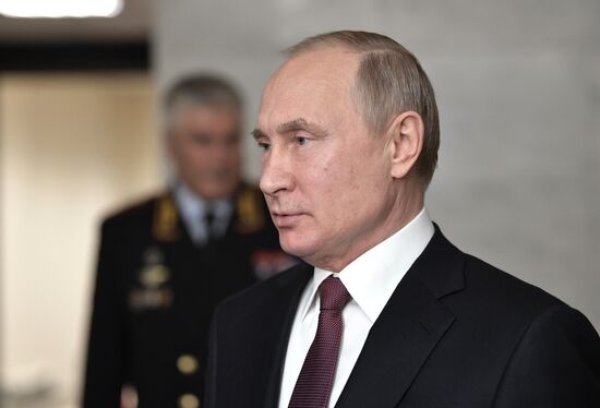 President Vladimir Putin attends meeting of Interior Ministry Board