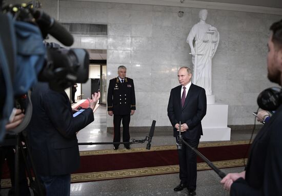 President Vladimir Putin attends meeting of Interior Ministry Board