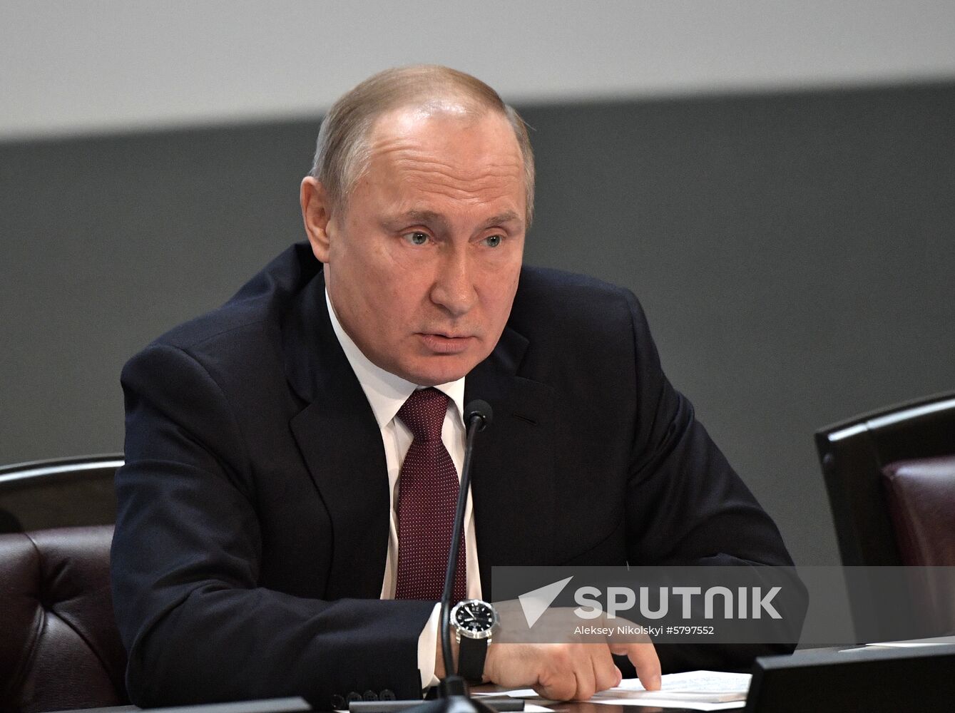 President Vladimir Putin attends meeting of Interior Ministry Board