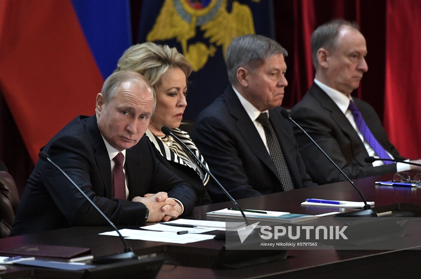 President Vladimir Putin attends meeting of Interior Ministry Board