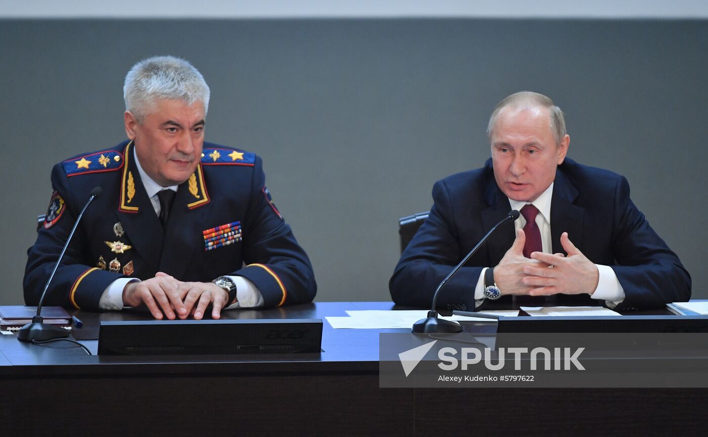 Russia Putin Interior Ministry Meeting