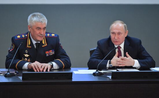 Russia Putin Interior Ministry Meeting