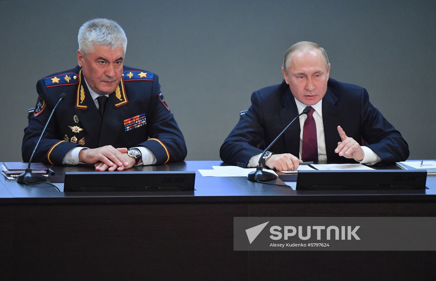 Russia Putin Interior Ministry Meeting
