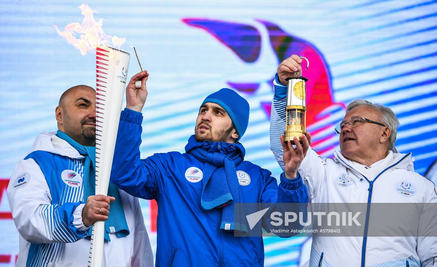 Russia Universiade Torch Relay