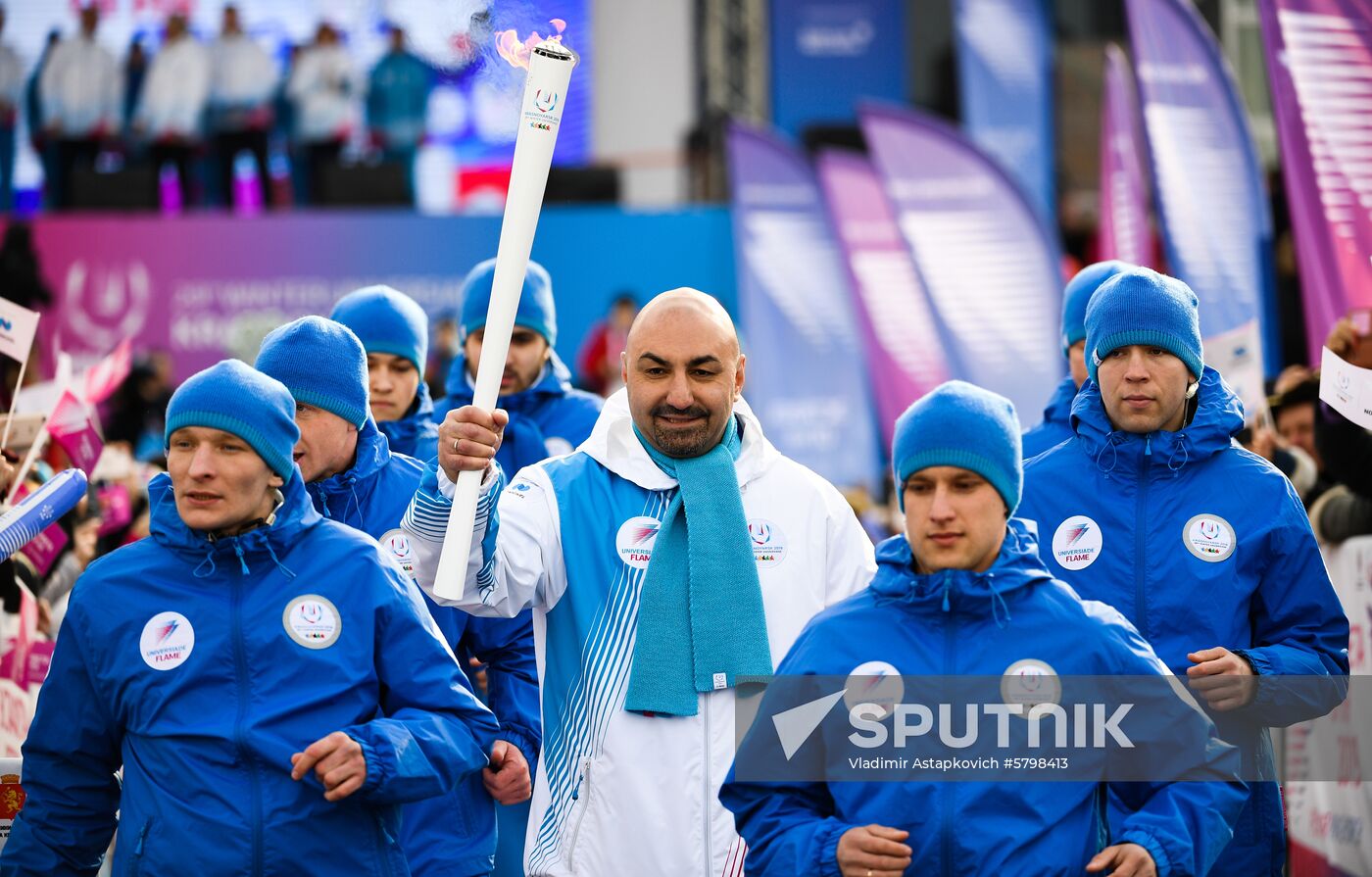 Russia Universiade Torch Relay