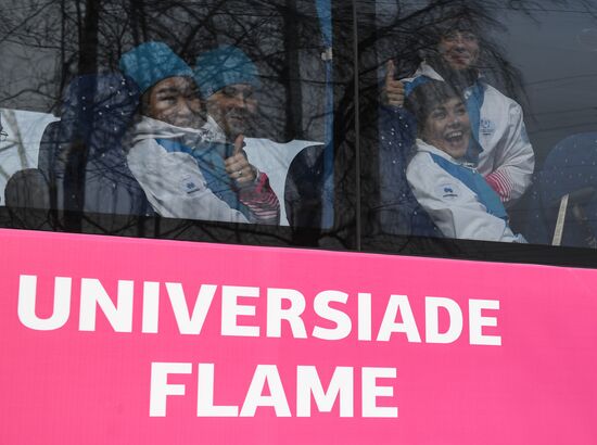 Russia Universiade Torch Relay