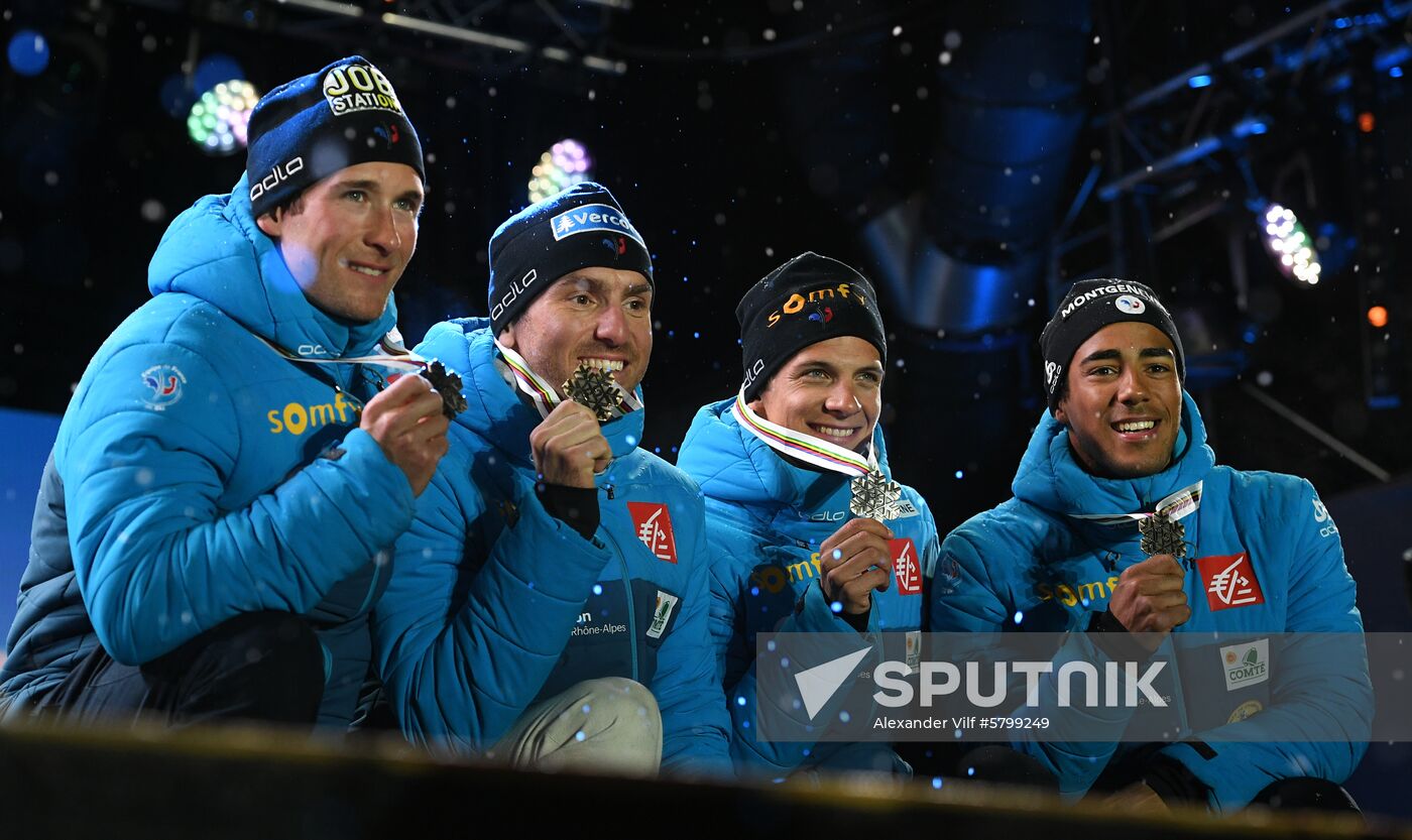 Austria Ski Worlds Relay Men Medals