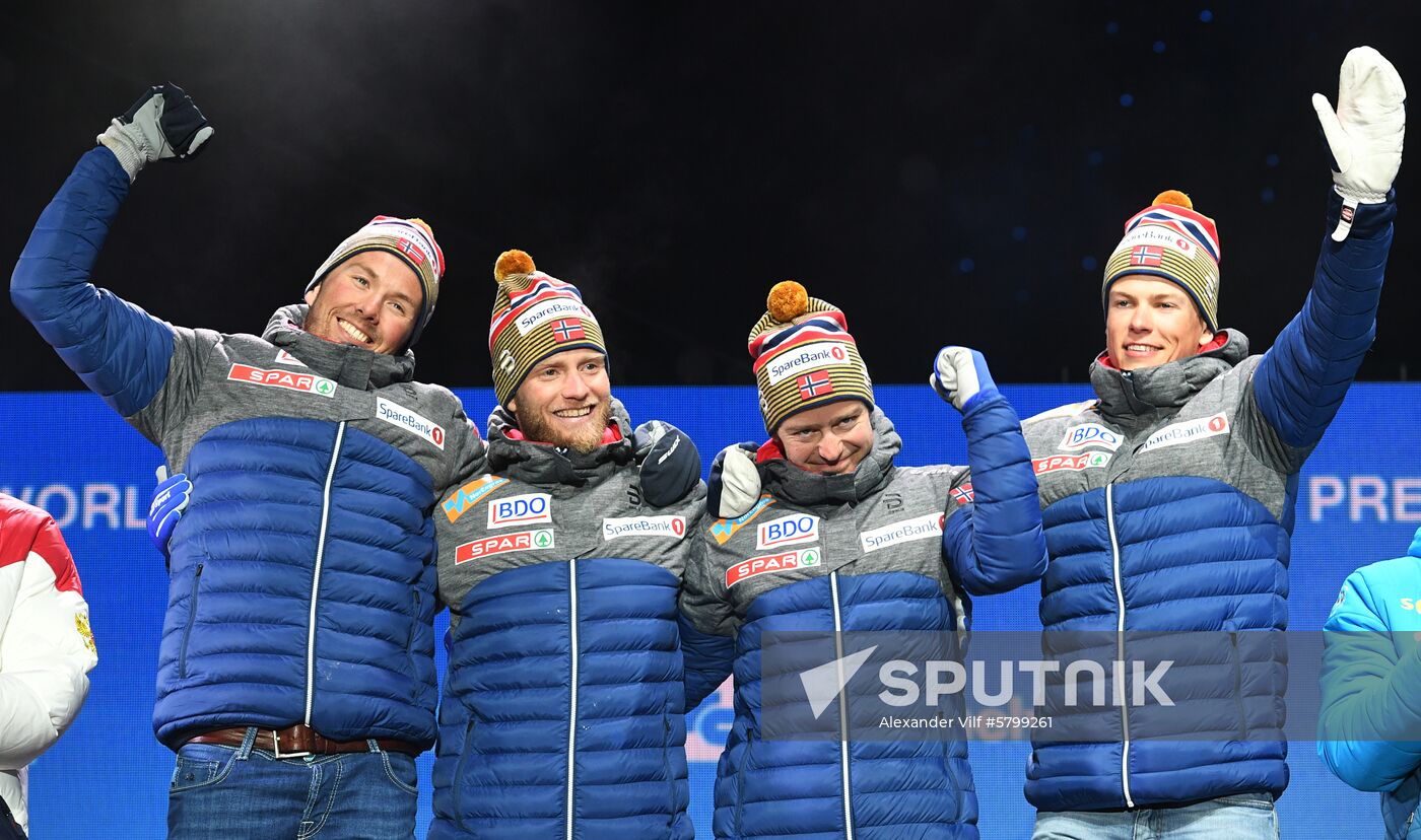 Austria Ski Worlds Relay Men Medals