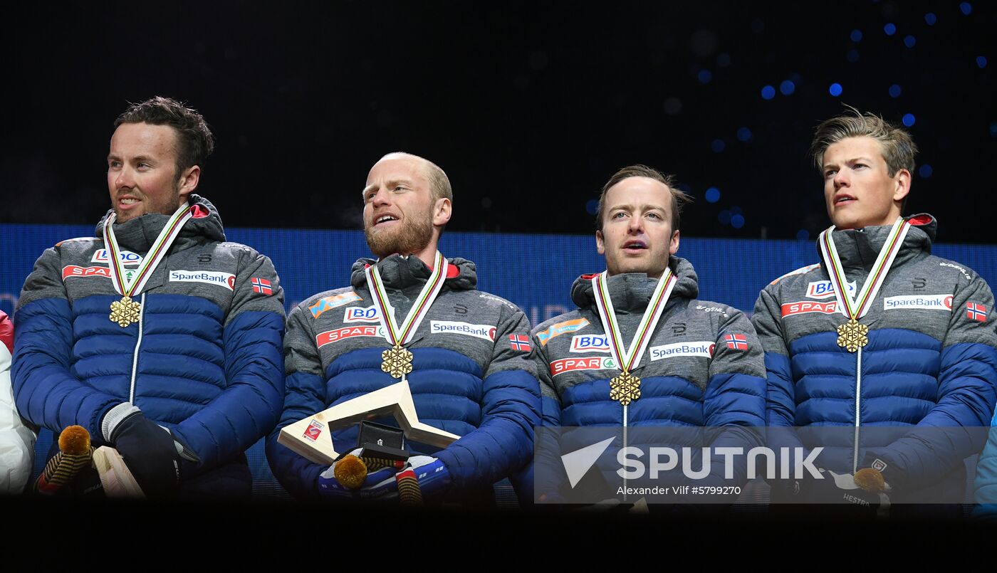 Austria Ski Worlds Relay Men Medals