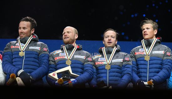 Austria Ski Worlds Relay Men Medals