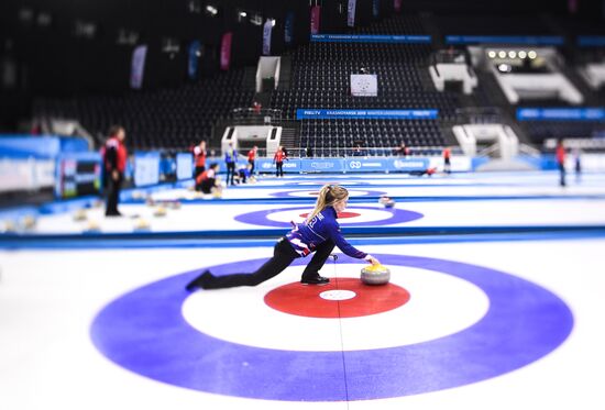 Russia Universiade Curling Training