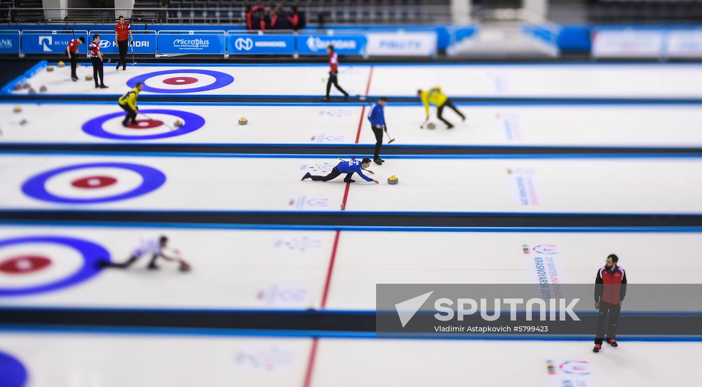 Russia Universiade Curling Training