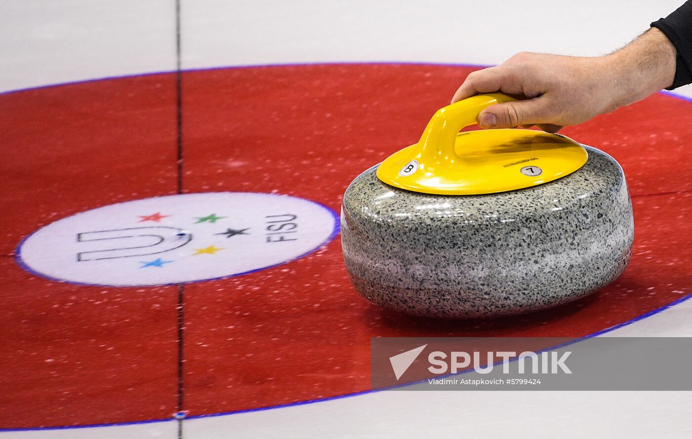 Russia Universiade Curling Training