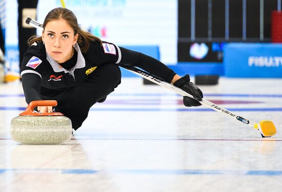 Russia Universiade Curling Training