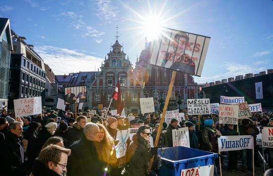 Latvia Protest