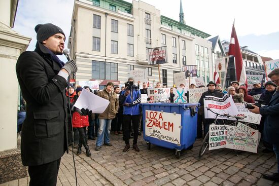 Latvia Protest