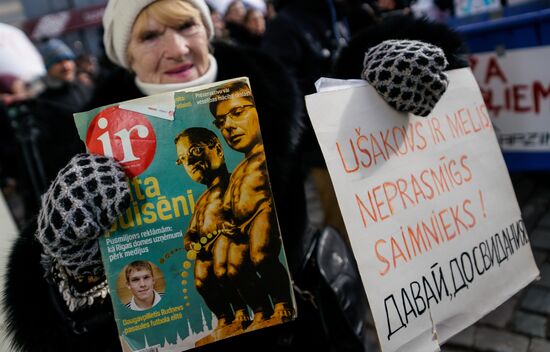 Latvia Protest