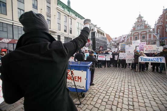 Latvia Protest