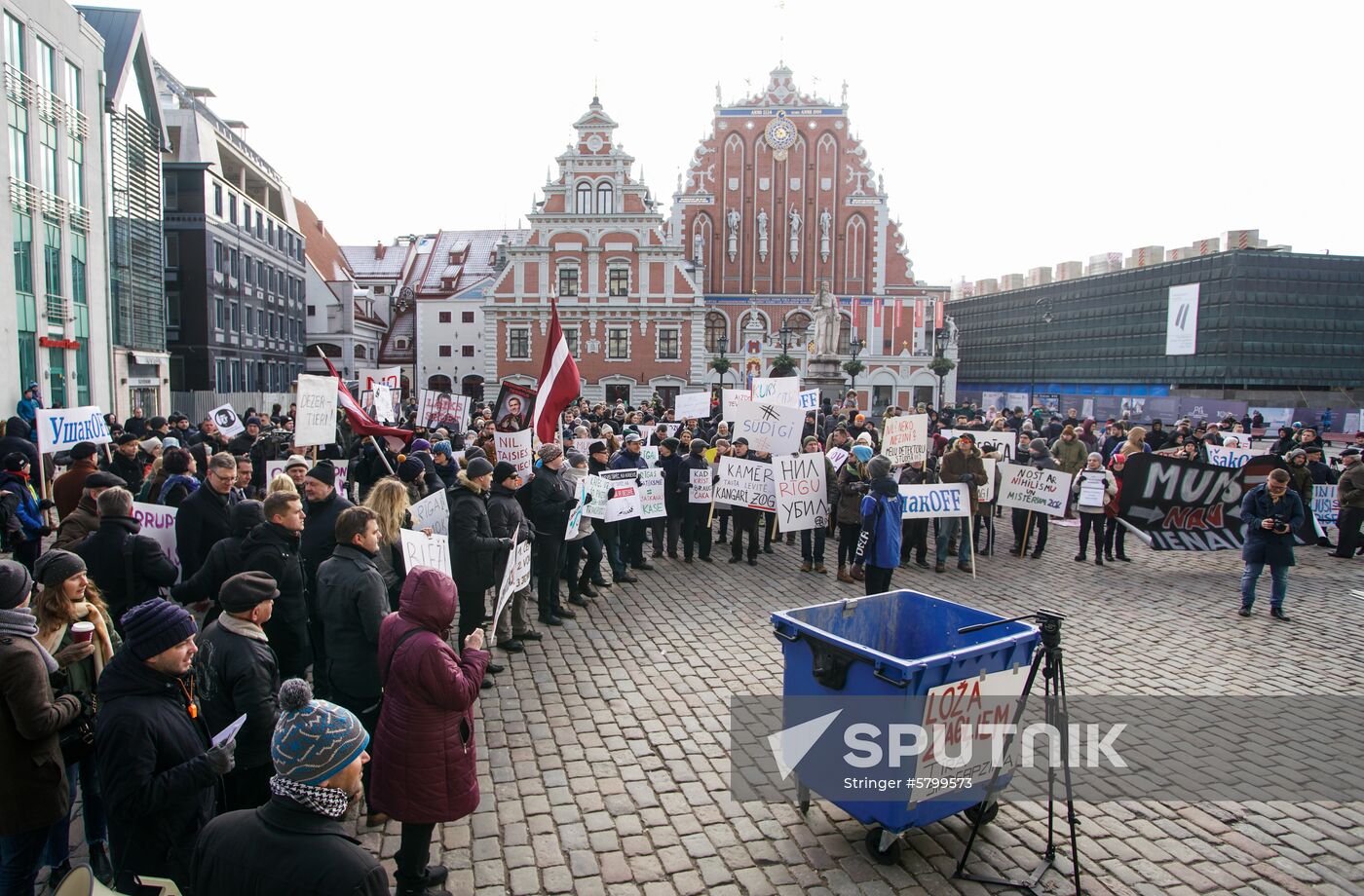 Latvia Protest