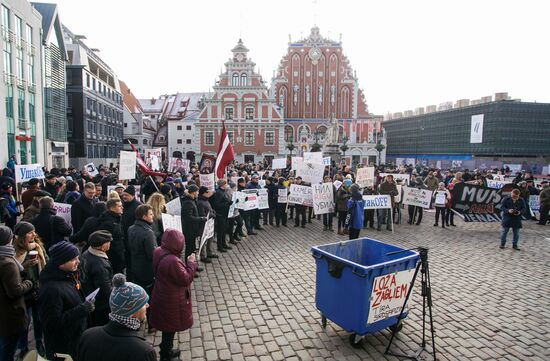 Latvia Protest