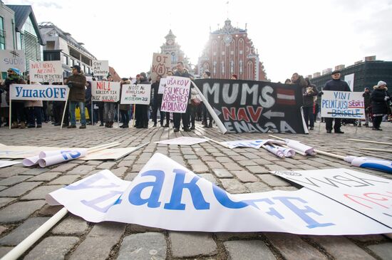 Latvia Protest