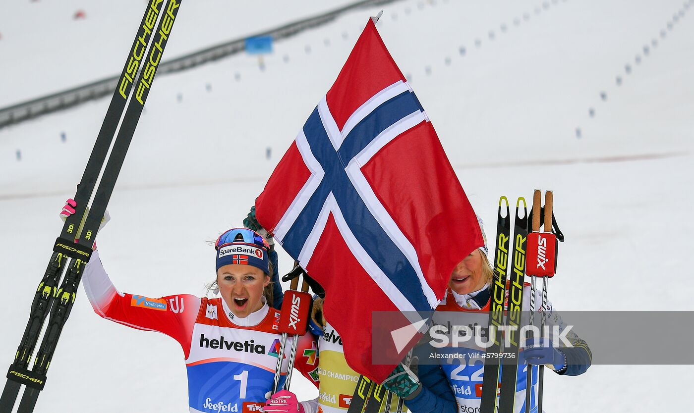 Austria Ski Worlds Women Mass Start