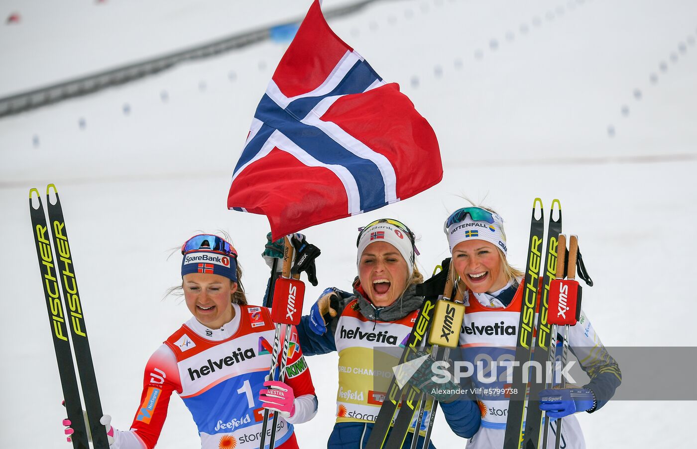 Austria Ski Worlds Women Mass Start