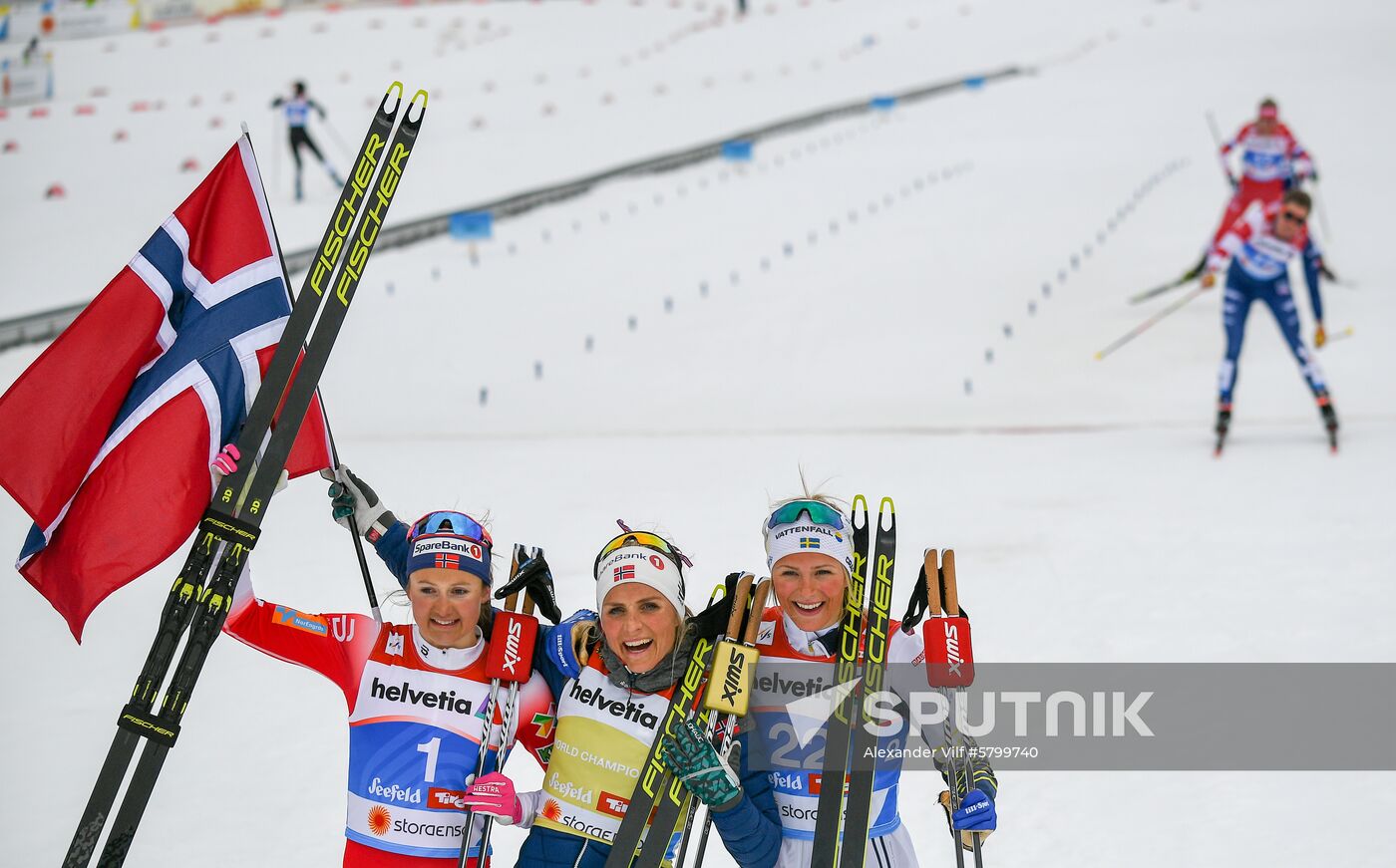 Austria Ski Worlds Women Mass Start